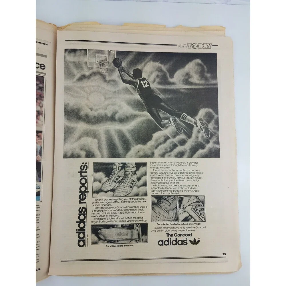 VTG 1983 NBA Today Newspaper Magazine Basketball Lakers MAGIC Spurs 80s RARE